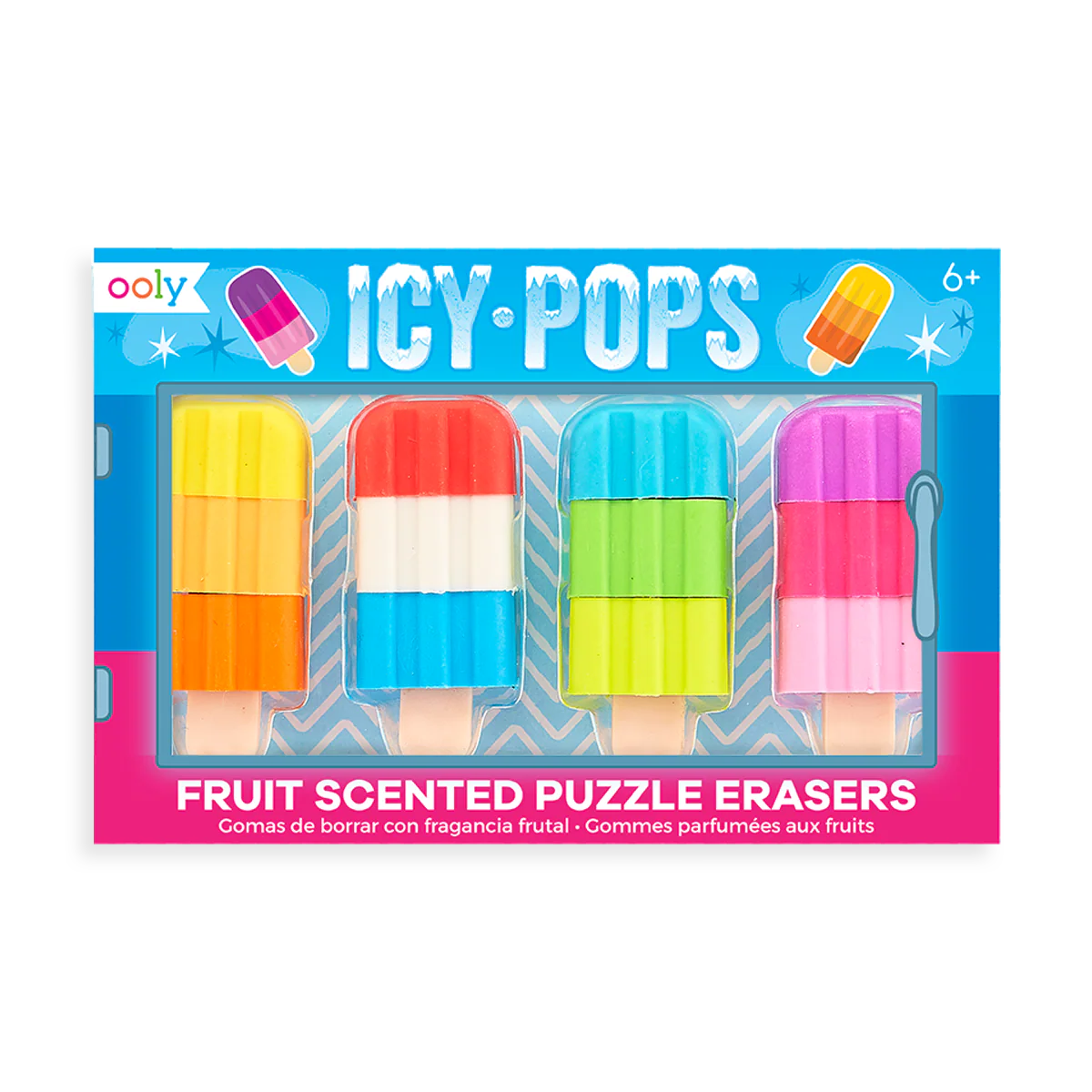 Icy Pops Scented Puzzle Erasers