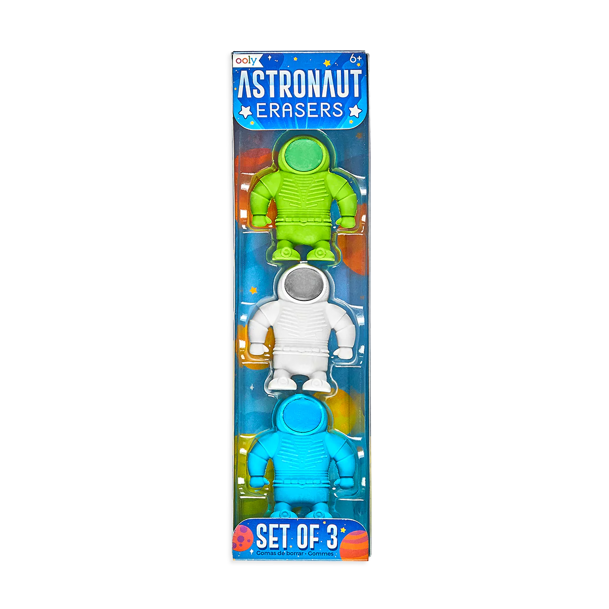 Astronaut Erasers - Set of 3