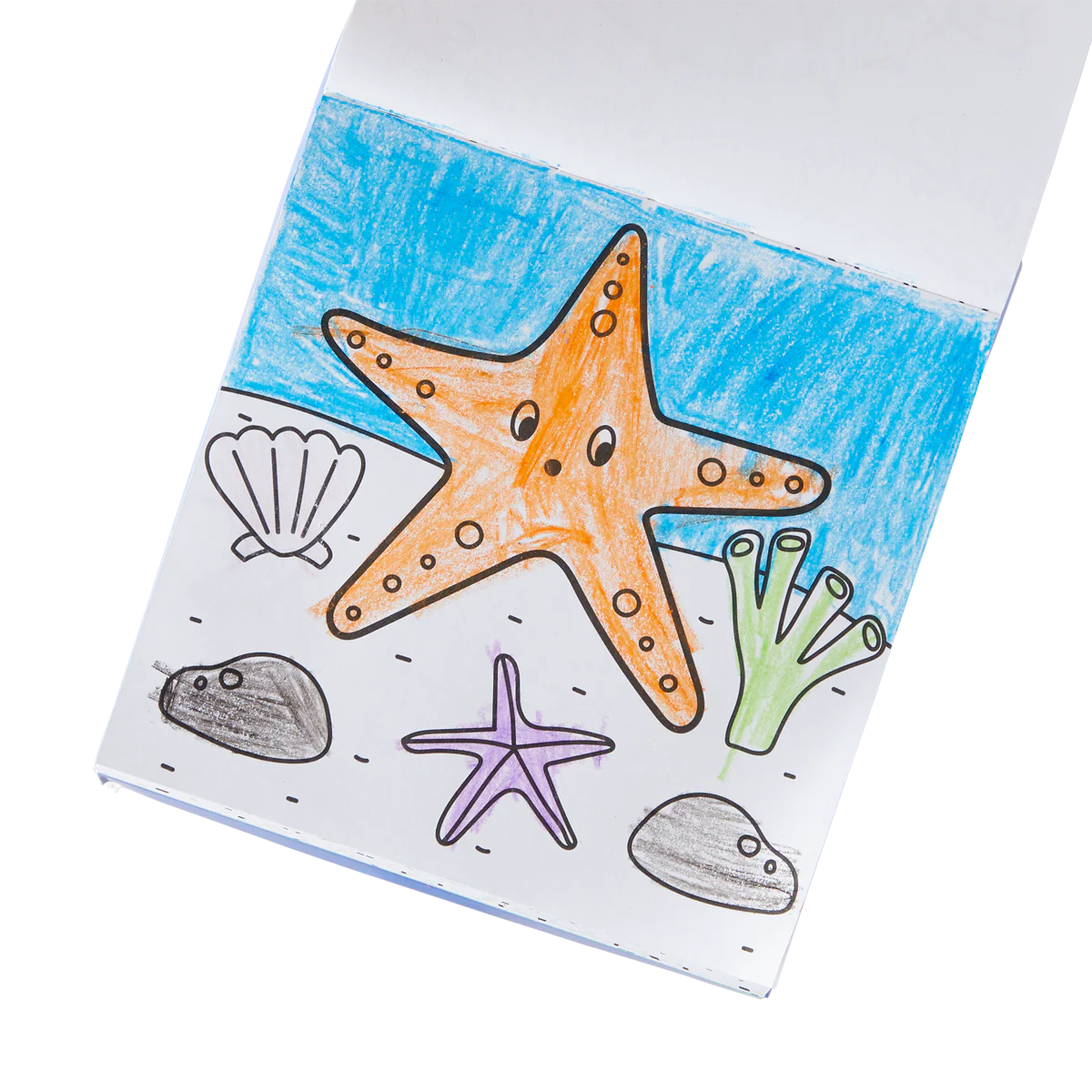 Carry Along! Coloring Book and Crayon Set - Sea Life - Set of 9 Crayons
