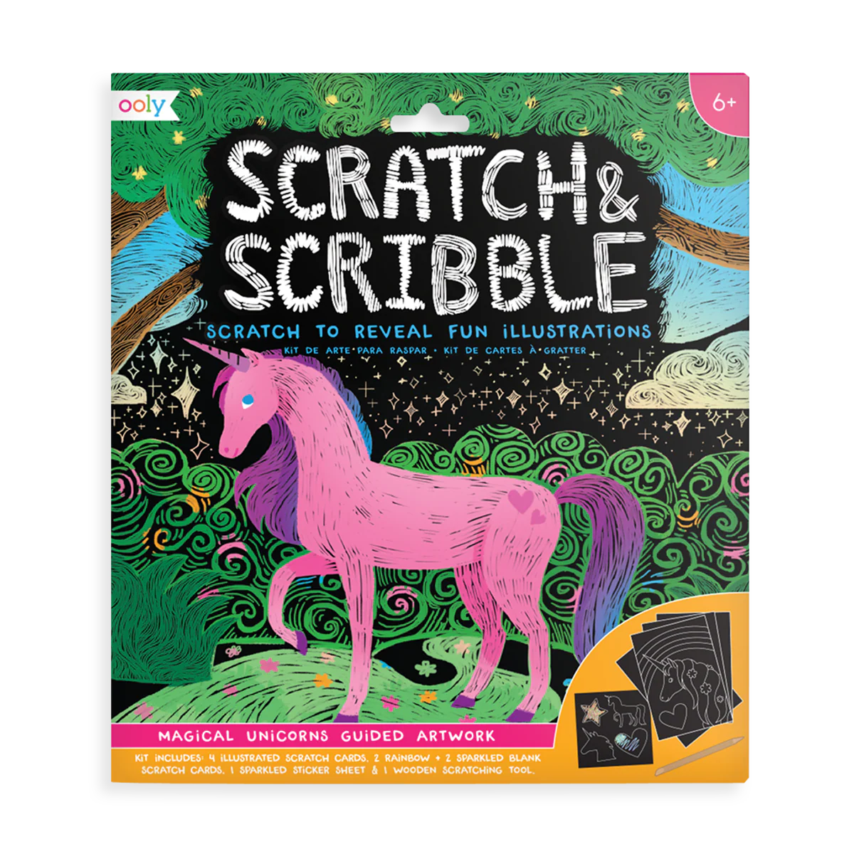 Magical Unicorn Scratch and Scribble Scratch Art Kit