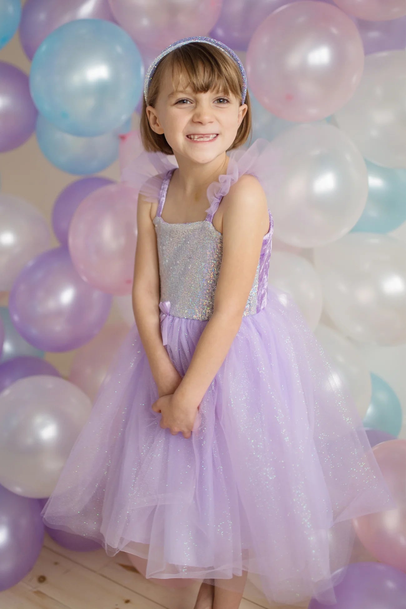 Sequins Princess Dress Lilac
