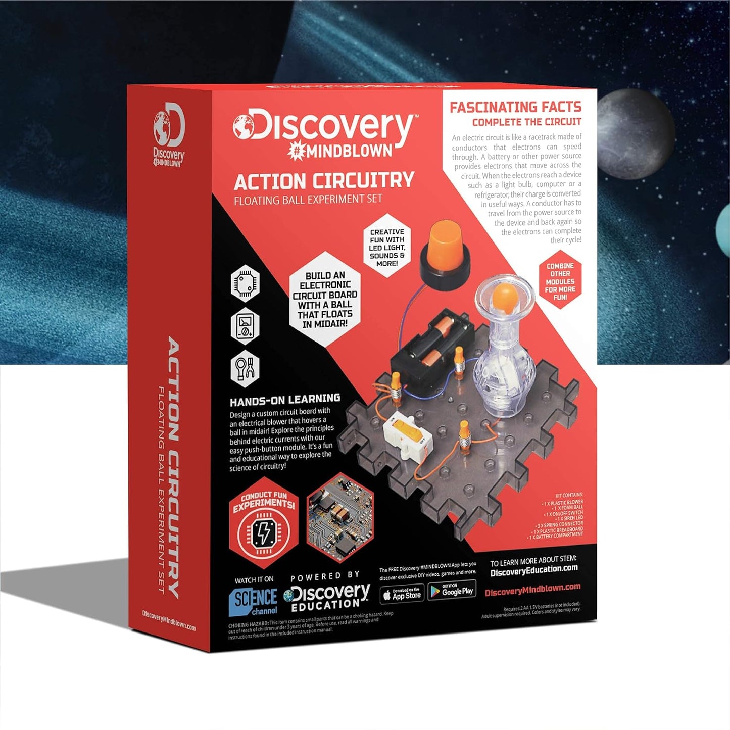 Discovery #Mindblown Action Circuitry Floating Ball Experiment