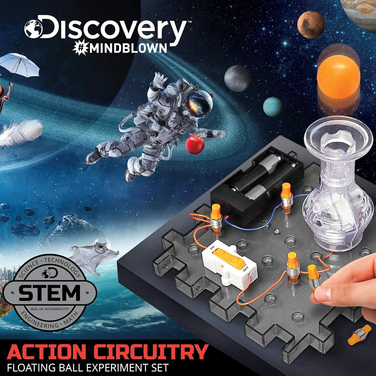 Discovery #Mindblown Action Circuitry Floating Ball Experiment