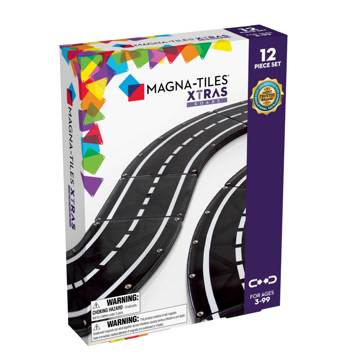 MAGNA-TILES® XTRA – Roads 12-Piece Set