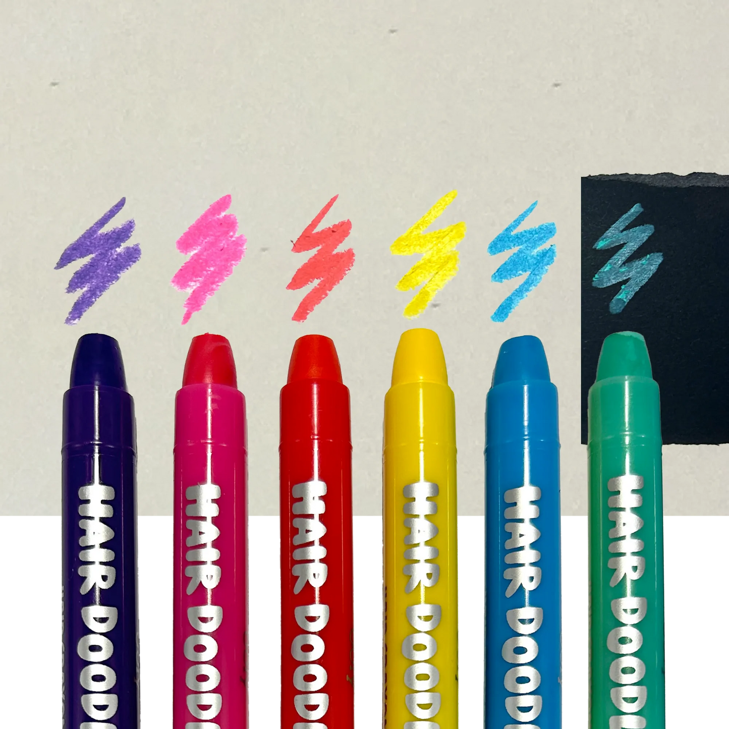 Hair Doodlers: Hair Crayons (Set of 6)