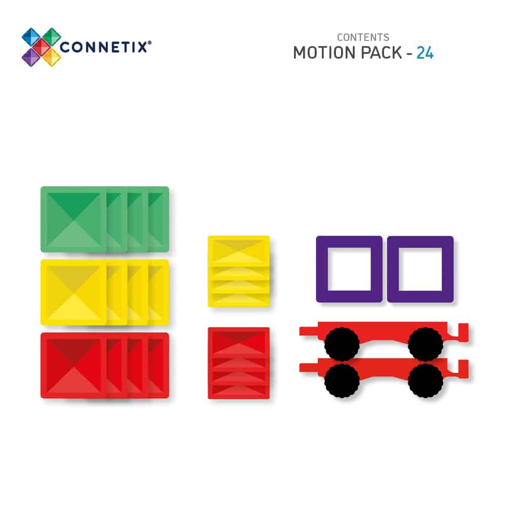 Magnetic Tiles- Motion Pack 24pc