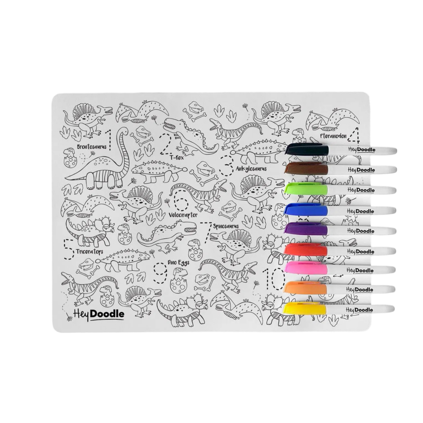 Reusable Silicone Mat- DinoRoar