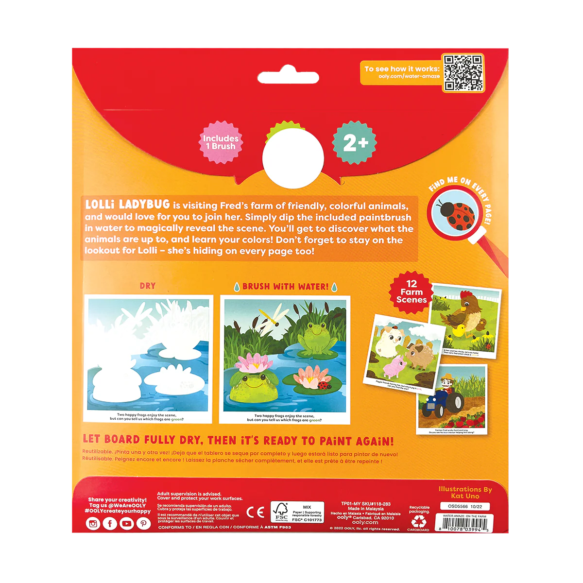 Water Amaze Water Reveal Boards - On The Farm