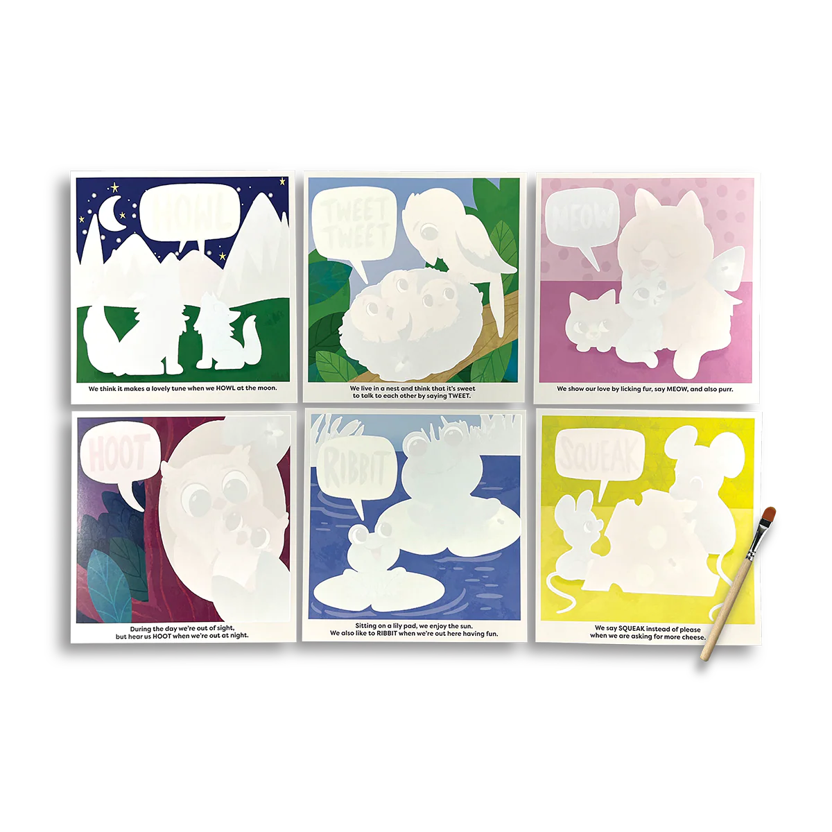 Water Amaze Water Reveal Boards - Baby Animals