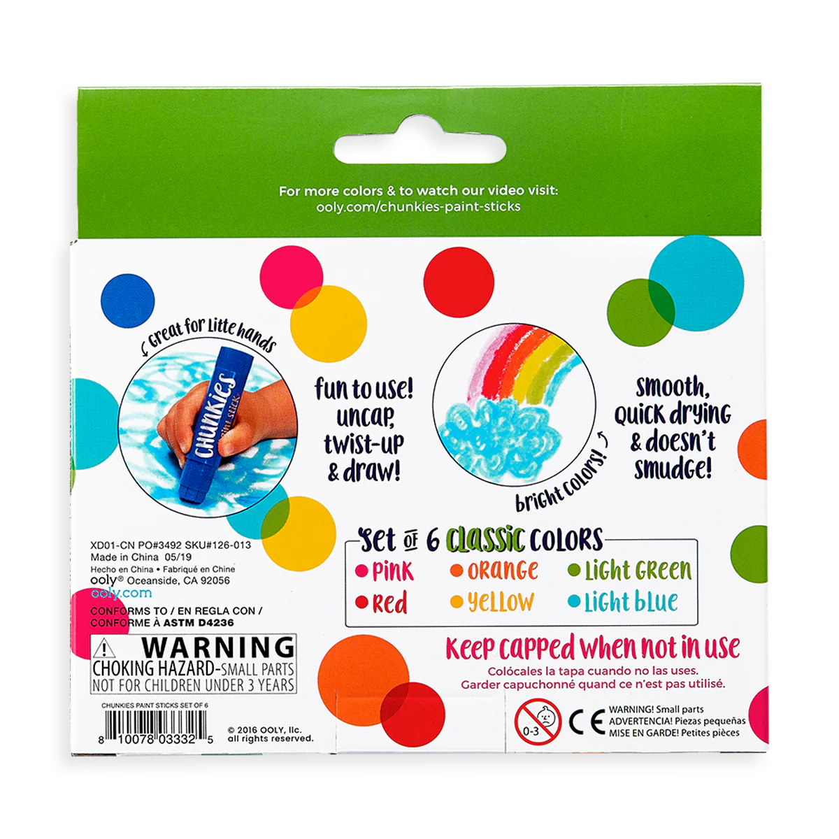 Chunkies Paint Sticks - Classic Pack - Set of 6
