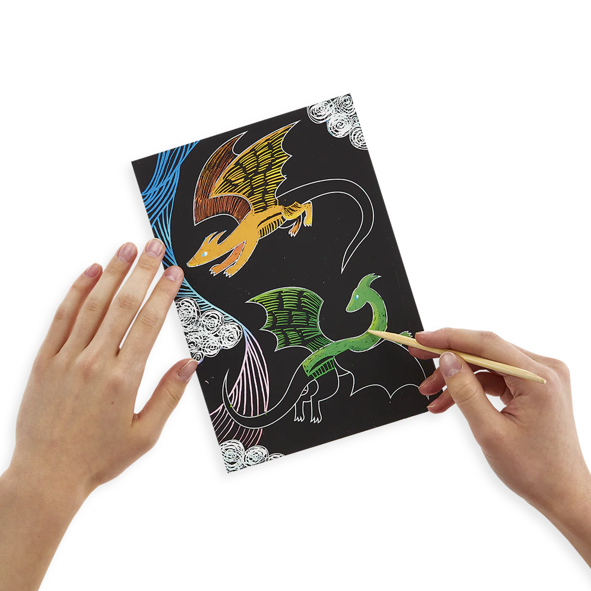 Fantastic Dragon Scratch and Scribble Scratch Art Kit
