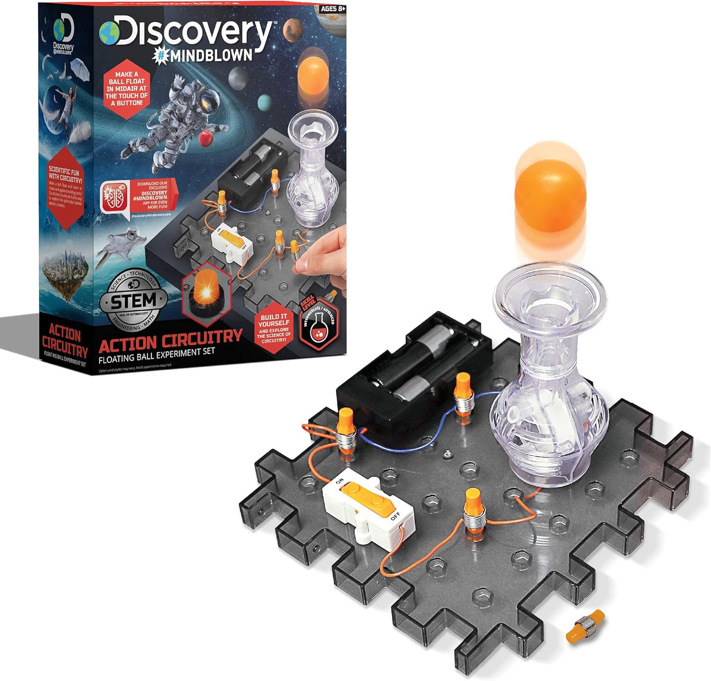 Discovery #Mindblown Action Circuitry Floating Ball Experiment