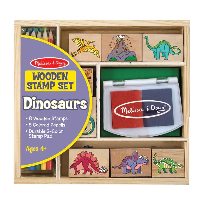 Wooden Stamp Set - Dinosaurs