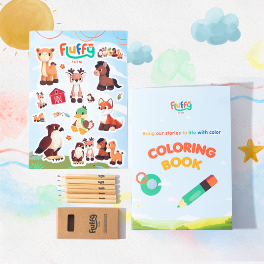 Fluffy Farm Coloring Book