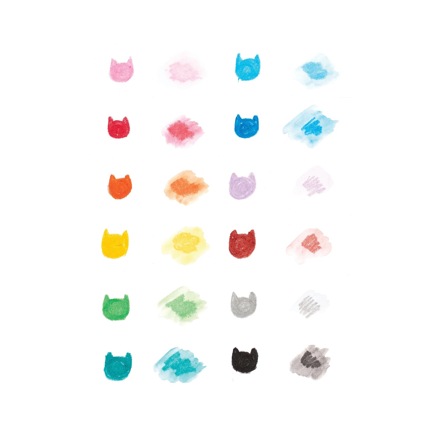 Cat Parade Watercolor Gel Crayons - Set of 12