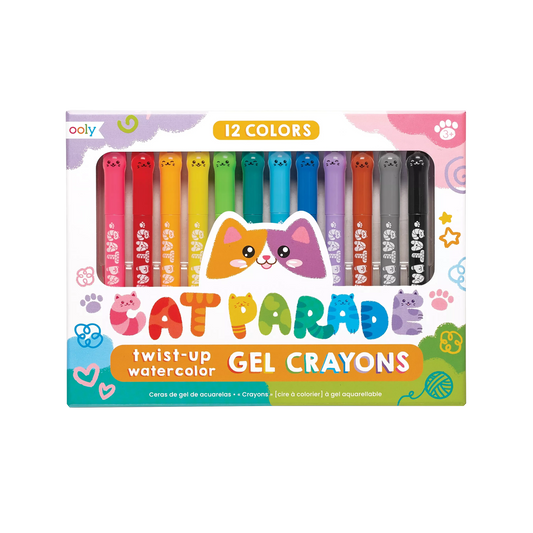 Cat Parade Watercolor Gel Crayons - Set of 12