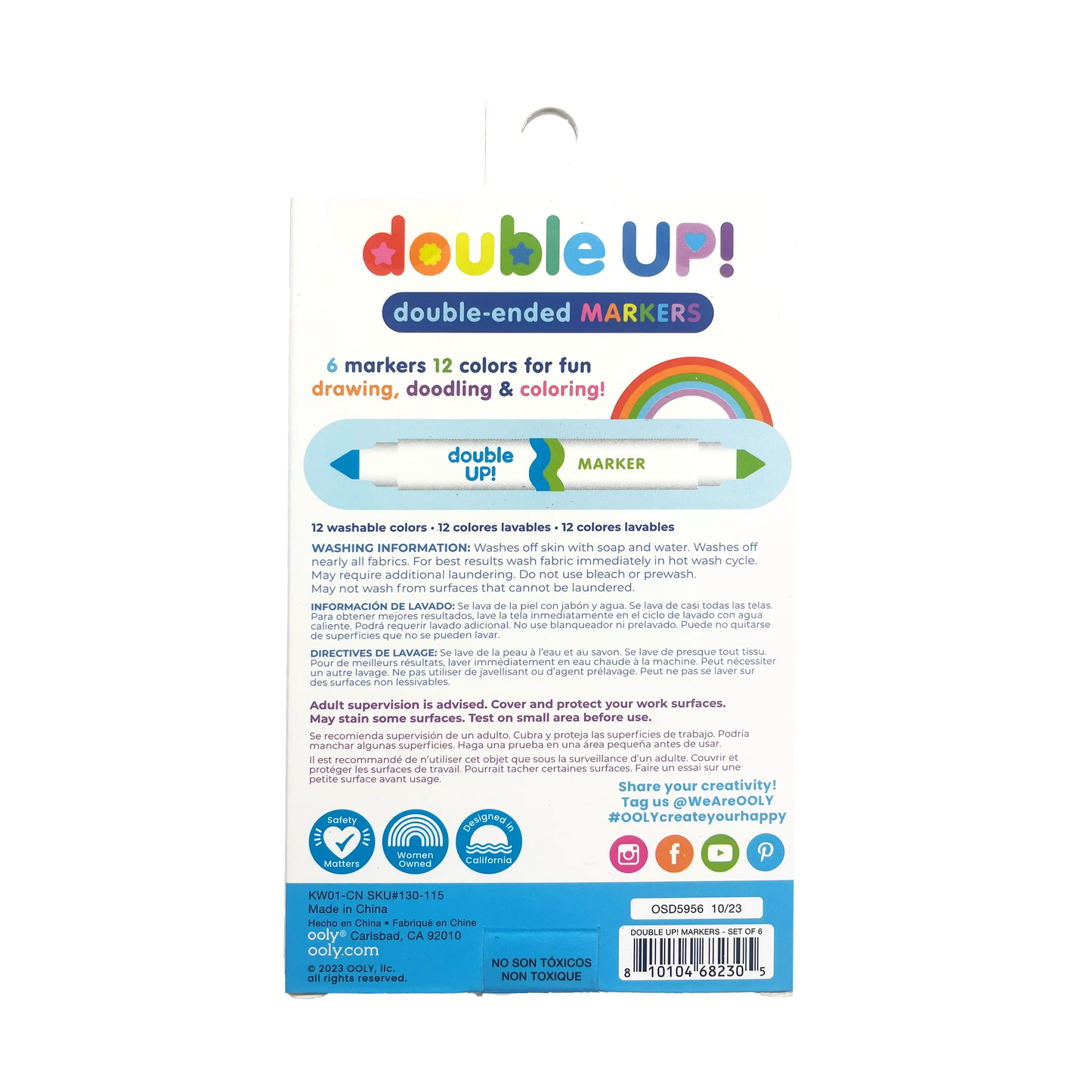 Double Up!: Double-Ended Markers (Set of 6 )