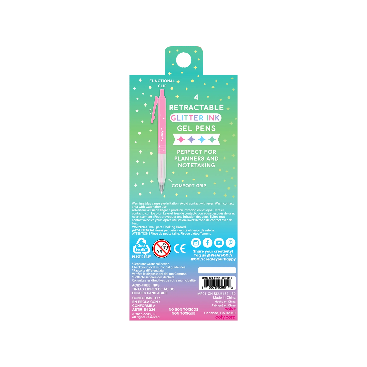 Oh My Glitter! Gel Pens - Set of 4