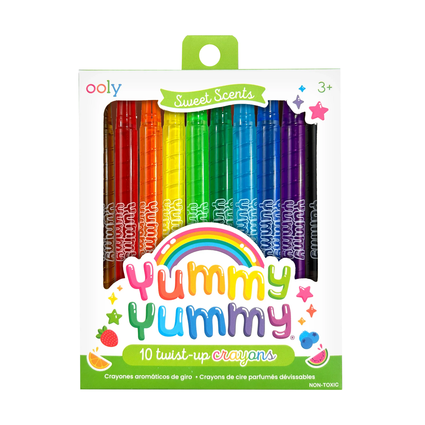 Yummy Yummy Scented Twist Up Crayons - Set of 10