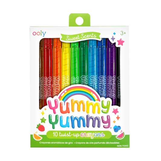 Yummy Yummy Scented Twist Up Crayons - Set of 10