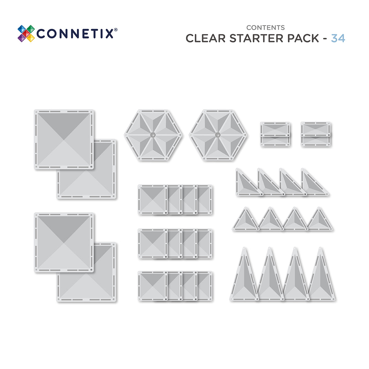 Clear Starter Pack (34 pc) by Connectix