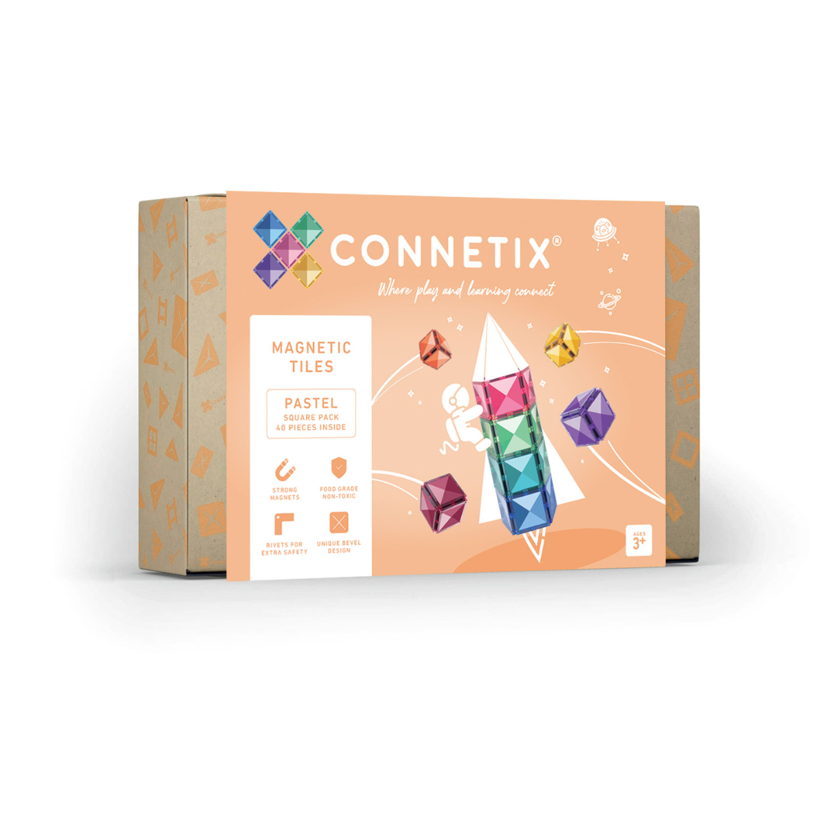 40 pc Pastel Square Pack by Connectix
